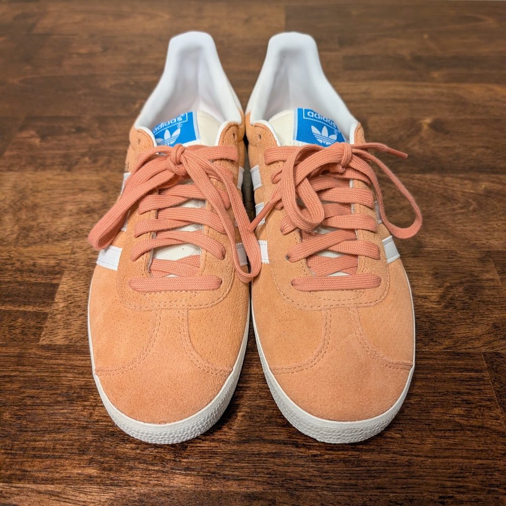 adidas Peach and White Sneakers